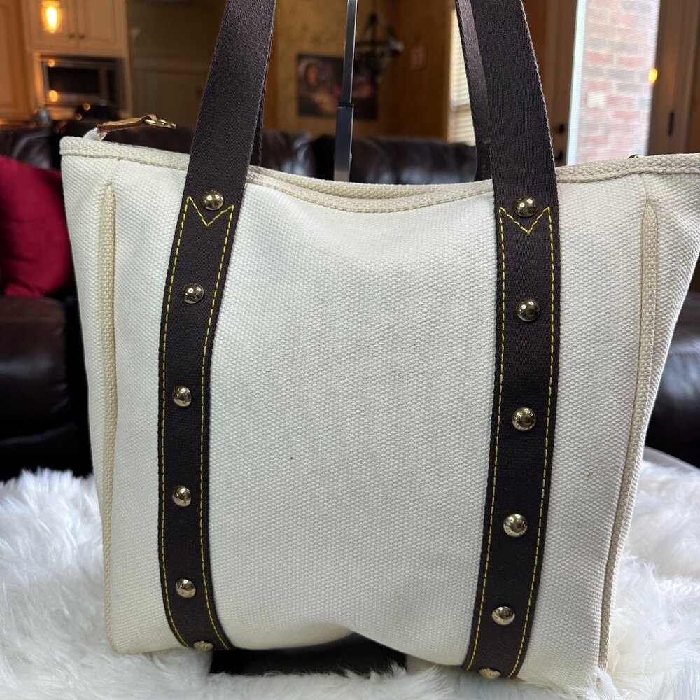 Authentic Louis Vuitton Antigua Cabas MM Canvas Tote Bag - Picture 7 of 16